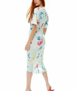 Liquorish Midi Wrap Dress With Floral Print in Mint Green -Liquorish Sales Store 0034636619c842b48ad520905355fc90 scaled