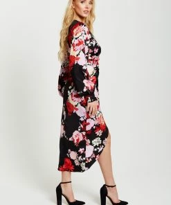 Liquorish Rose Print Midi Dress in Red and Pink - Multicolour 11 Liquorish Rose Print Midi Dress in Red and Pink - Multicolour -Liquorish Sales Store 08467b267e42452eb96dc0165f465920 scaled