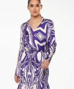 Liquorish Marble Print Dress in Purple -Liquorish Sales Store 09a1cef3cb2a442aac5544f200b0e609