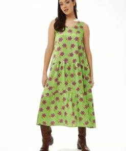 Liquorish A-Line Midi Dress In Green Floral Print -Liquorish Sales Store 09e8121bae794a31829c3cf2588b9eb2 scaled
