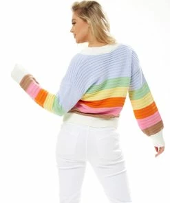 Liquorish Rainbow Cardigan - Multicolour -Liquorish Sales Store 0c9840423d6e4fdc9d22327781554baf scaled