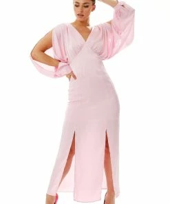 Liquorish Light Pink Maxi Dress with Sleeve Slits 8 Liquorish Light Pink Maxi Dress with Sleeve Slits -Liquorish Sales Store 0cb472e7f1a24548ba7da891d3a68da3 scaled