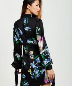 Liquorish Elegant Floral Print A-line Mini Dress - Black -Liquorish Sales Store 0df8d233199c419f9c0f8a1c897a1e88 scaled