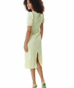 Liquorish Gingham Cut out front Midi Dress in Green and White -Liquorish Sales Store 0ef202516b674f48a95135e09c300bd6 scaled