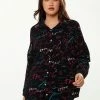 Liquorish Shirt with Multicolour Signature Pattern in Black -Liquorish Sales Store 10324b01e61f4c70b090041ab8d26898