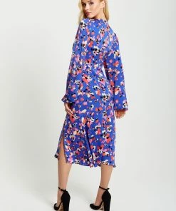 Liquorish Multicolour Abstract Dot Print Midi Dress - Blue -Liquorish Sales Store 12e11884441a4928801c1618b50afc10 scaled