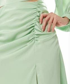 Liquorish Gathered Detail Maxi Skirt with Slit in Mint Green -Liquorish Sales Store 15e154ea1c8840ad9b2b7a8145a167c6 scaled