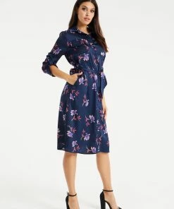 Liquorish Floral Print Shirt Dress in Navy 11 Liquorish Floral Print Shirt Dress in Navy -Liquorish Sales Store 17d62a9707264fb6b7b823b08c710894 scaled