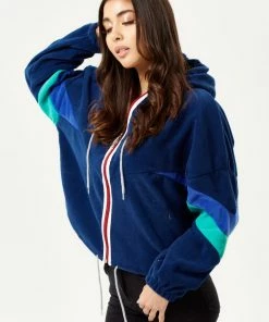Liquorish Navy Fleece Hoodie Sweatshirt -Liquorish Sales Store 1b755bc925a04a6fa692d47488dec3a6