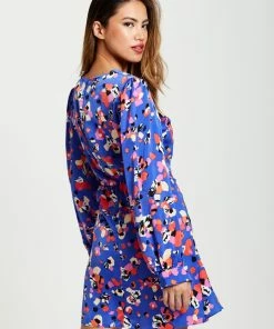 Liquorish Multicolour Abstract Dot Print Mini Wrap Dress - Blue -Liquorish Sales Store 1f5d4f73ff5d4a1b87f67b7cb064838f scaled