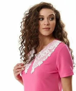 Liquorish Pink Mini Dress with Lace Collar -Liquorish Sales Store 20d10972b6534ae38d84e02186a7e438 scaled