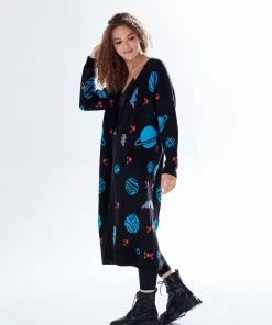 Liquorish Cosmic Pattern Open Front Cardigan in Black, Turquoise & Orange 11 Liquorish Cosmic Pattern Open Front Cardigan in Black, Turquoise & Orange -Liquorish Sales Store 22385024d35c4392bd20e52df3b5d637 scaled