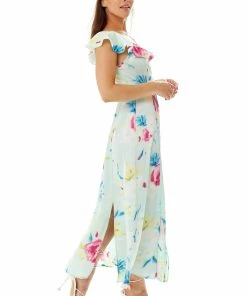 Liquorish Maxi Floral Print Wrap Dress in Mint Green -Liquorish Sales Store 256b696eabaa44f793e03d7f0cc7ac27 scaled