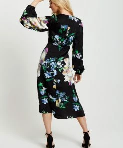 Liquorish Elegant Floral Print Midi Dress in Black - Multicolour -Liquorish Sales Store 2a7eeef28d43484fa3c0bb6bc6eb19d8 scaled