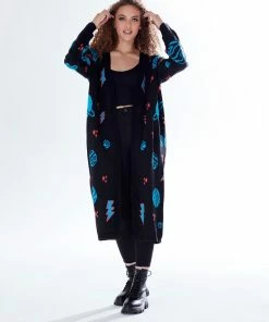 Liquorish Cosmic Pattern Open Front Cardigan in Black, Turquoise & Orange 10 Liquorish Cosmic Pattern Open Front Cardigan in Black, Turquoise & Orange -Liquorish Sales Store 2ccfd65c295c403e94f9d59f7939925a scaled
