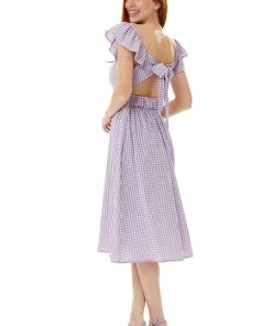 Liquorish Cut out back Midi Dress in Lilac Gingham -Liquorish Sales Store 3d53978063bb4475b040b6b1cfc5f842 scaled