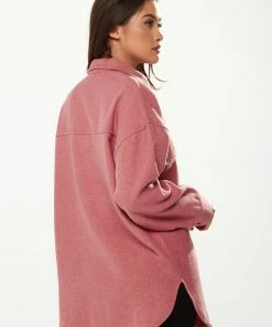 Liquorish Shirt with Oversized Pocket in Pink -Liquorish Sales Store 3dec9298fd1d464abedf51ff58dea891