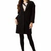 Liquorish Bouclè Coat in Black