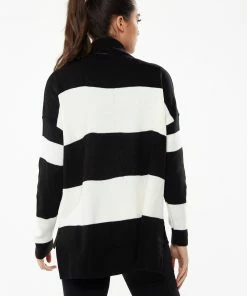 Liquorish Roll Neck Jumper in Black & White - Black/White -Liquorish Sales Store 3ee61f9c7ffb482a9976de801f3089fd scaled