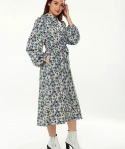 Liquorish Floral Print Dress with Peter Pan Collar - Multicolour -Liquorish Sales Store 3ef9459ec54f477c928ac952a7baf744