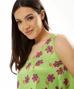 Liquorish A-Line Midi Dress In Green Floral Print -Liquorish Sales Store 4921a926a3ba416eade6f0f494caebb8 scaled