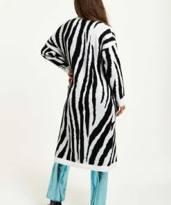 Liquorish Longline Cardigan in Black and White Zebra Pattern - Black/White -Liquorish Sales Store 4a33135f63e54d27a1d0aee0470f6944 scaled