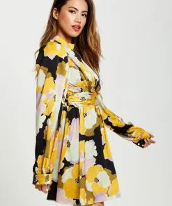 Liquorish Earth Tone Floral Print Mini Dress - Multicolour -Liquorish Sales Store 4eeb7a7e95df4aa3b3b46a7cfd431d42 scaled