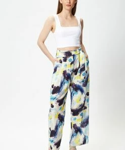 Liquorish Multicolour Abstract print trousers with matching tie waist -Liquorish Sales Store 4f29082428e14b1687cefc00ba06b126 scaled