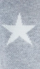 Liquorish Star Pattern V-Neck Button Down Cardigan in Grey & White 7 Liquorish Star Pattern V-Neck Button Down Cardigan in Grey & White - Image 5