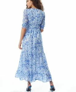 Liquorish Abstract Print Maxi Chiffon Dress in Blue and White -Liquorish Sales Store 5627c422e8ce4330b8f37c6aae43ef9c scaled