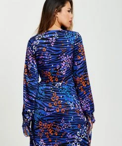 Liquorish Vivid Zebra Print Mini Wrap Dress in Blue - Multicolour 12 Liquorish Vivid Zebra Print Mini Wrap Dress in Blue - Multicolour -Liquorish Sales Store 56ab3cf90cd040b1a2b7cd74c4010464 scaled