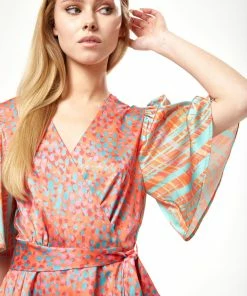 Liquorish Orange Printed Mini Wrap Dress with Kimono Sleeves 9 Liquorish Orange Printed Mini Wrap Dress with Kimono Sleeves -Liquorish Sales Store 5a31d62bd330461788612723ae6bfcba scaled