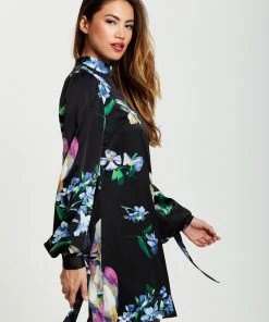 Liquorish Elegant Floral Print A-line Mini Dress - Black -Liquorish Sales Store 5f9421611c6c43eab9116cd0ee5ef092 scaled