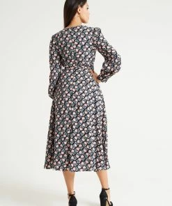 Liquorish Floral Foliage Print Midi Dress in Multicolour -Liquorish Sales Store 67c0a3f7965b40b1a779d38e6983d361 scaled