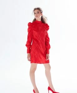 Liquorish check jacquard mini dress with high neck & puff sleeve detail in red 10 Liquorish check jacquard mini dress with high neck & puff sleeve detail in red -Liquorish Sales Store 68e5a2ecff294b988f2c63a03ffbb87e scaled