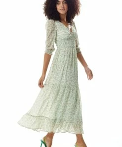 Liquorish Floral Maxi Chiffon Dress in Mint Green -Liquorish Sales Store 736c21cb83aa445f88c4a3d08ee903eb scaled