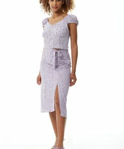 Liquorish Floral Midi Skirt in Lilac -Liquorish Sales Store 7547244646724e74a50773c3f173c7bd scaled