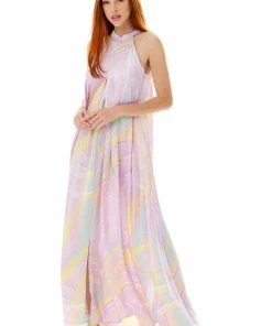 Liquorish Abstract Print Maxi Dress with a High Neck in Lilac -Liquorish Sales Store 7a9138a66e854fc5bc5e2e11ba180038 scaled