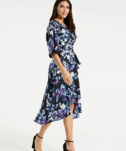 Liquorish Floral Print Wrap Dress - Multicolour -Liquorish Sales Store 7b2ffd31b4a744ed91cca3a82114e90f scaled