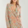 Liquorish Orange Scribble Print Blazer -Liquorish Sales Store 7e2828d3e1ac41e09e0fe0edbc6ecdcf