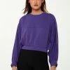 Liquorish Cropped Sweatshirt in Purple -Liquorish Sales Store 839293ee9cd742c1b9346718d16251eb