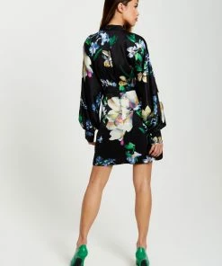 Liquorish Elegant Floral Print Mini Wrap Dress with Cut Out Detail - Multicolour -Liquorish Sales Store 85f1d78e73684ee5be851ac213a94a64 scaled