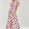 Liquorish Belted Midi Dress with Off Shoulder Sleeves in Light Pink Animal Print 1 Liquorish Belted Midi Dress with Off Shoulder Sleeves in Light Pink Animal Print -Liquorish Sales Store 891b8692e36d4c56a6c5e2b4f32a3d69