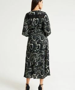 Liquorish Scribble Print Maxi Wrap Dress with Kimono Sleeves in Black 12 Liquorish Scribble Print Maxi Wrap Dress with Kimono Sleeves in Black -Liquorish Sales Store 894de587240444f1a67fe58d3a800bf8 scaled