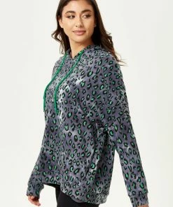 Liquorish Green Animal Print Hoodie Sweatshirt in Grey - Multicolour -Liquorish Sales Store 89b45e809d0e4d28bdebd37c9170c115 scaled