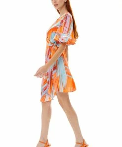 Liquorish Mini Abstract Print Wrap Dress in Orange -Liquorish Sales Store 8b4a91b77c224ddc804a9ba3aca645fe scaled