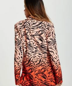 Liquorish Zebra Print Suit Blazer in Orange and Nude -Liquorish Sales Store 930ad615bb4e4705b4cc0ebe9ceb2bed scaled