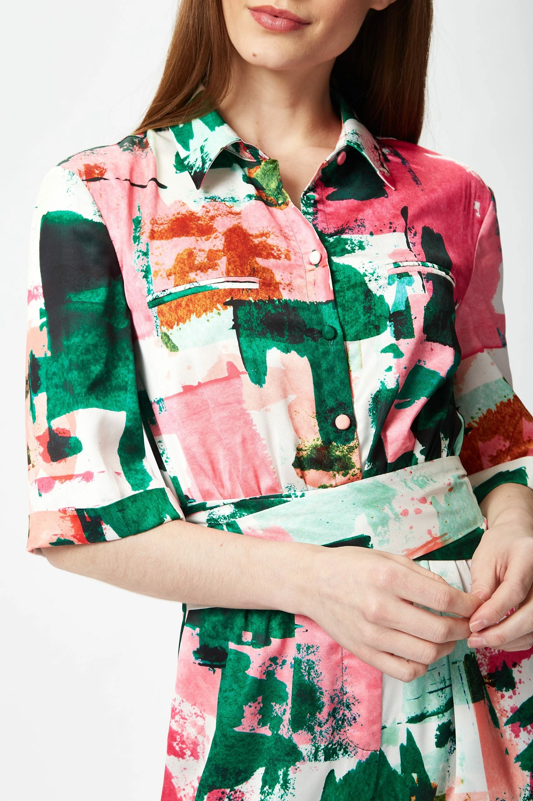 Liquorish Abstract Print Multicolour Jumpsuit with Short Sleeves 7 Liquorish Abstract Print Multicolour Jumpsuit with Short Sleeves - Image 5