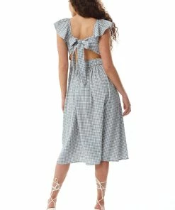Liquorish Cut out back Midi Dress in Blue and Cream Gingham -Liquorish Sales Store 99686ac35c4c444d93b6cdfea0cb0173 scaled