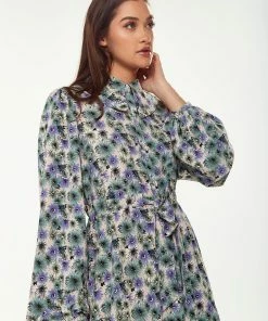 Liquorish Floral Print Dress with Peter Pan Collar - Multicolour -Liquorish Sales Store 9e7832078a764e2fbf2664da1b951339